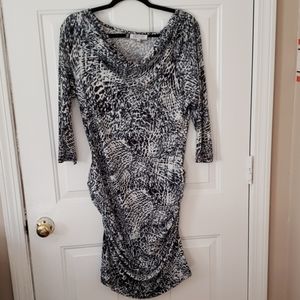 Jennifer Lopez Long Sleeve Midi Dress